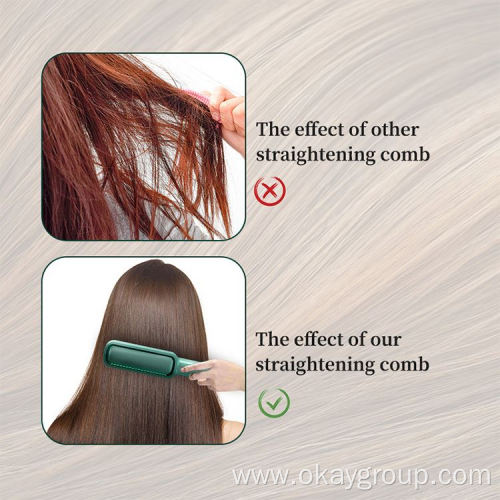 negative ions hair comb portable hair straightener
